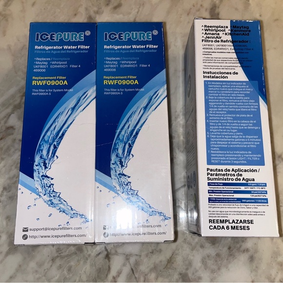 ICEPURE RWF0900A Water Filters 
Refrigerator Replacements -  NEW - 3 - Picture 3 of 3